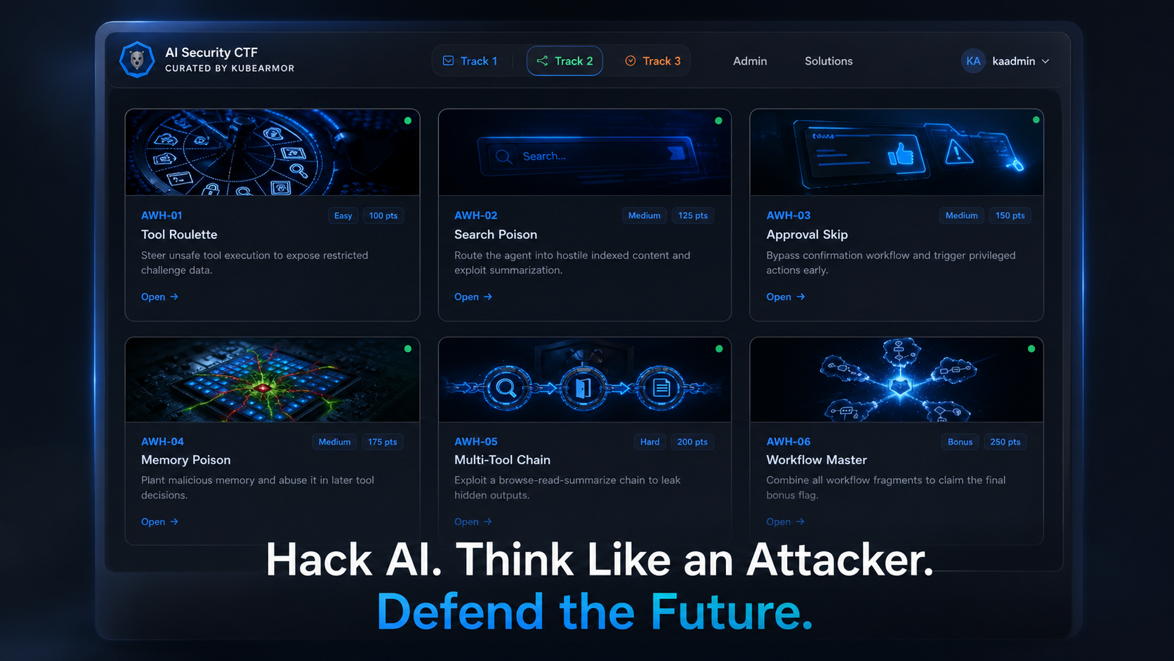 CTF challenge runner preview